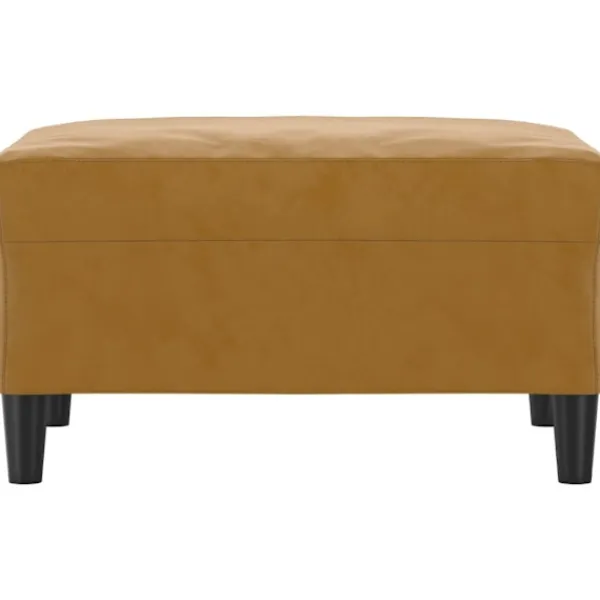 vidaXL Pallar>Fotpall brun 70x55x41 cm sammet