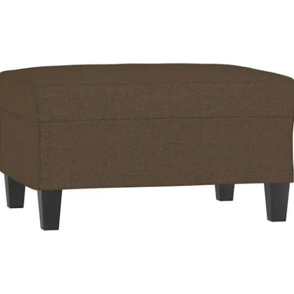 vidaXL Pallar>Fotpall brun 70x55x41 cm tyg