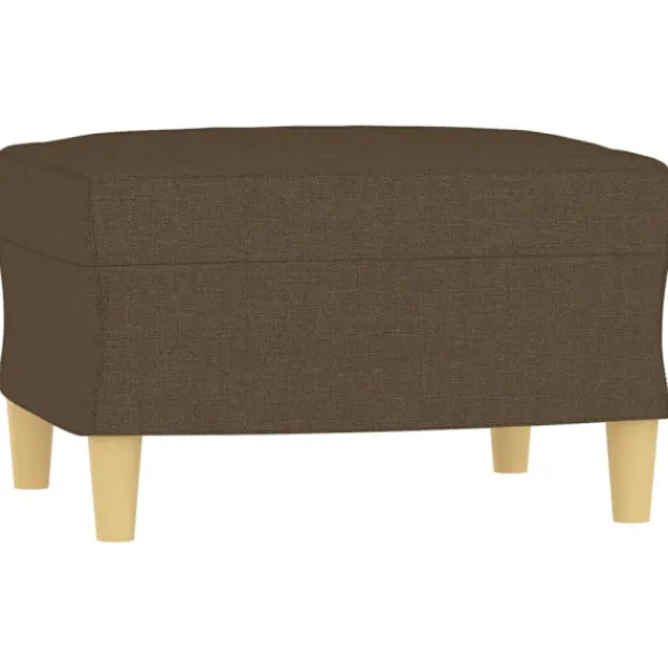 vidaXL Pallar>Fotpall brun 60x50x41 cm tyg