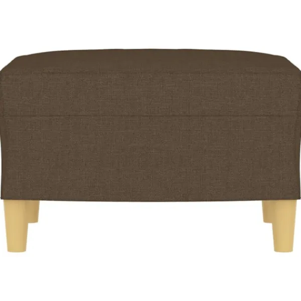 vidaXL Pallar>Fotpall brun 60x50x41 cm tyg