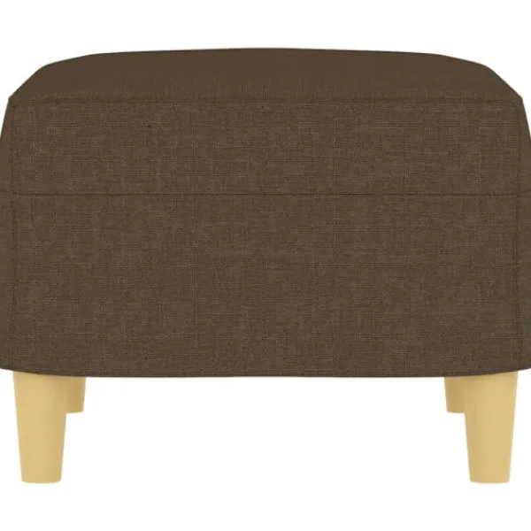 vidaXL Pallar>Fotpall brun 60x50x41 cm tyg