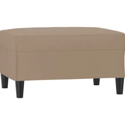 vidaXL Pallar>Fotpall cappuccino 70x55x41 cm konstläder