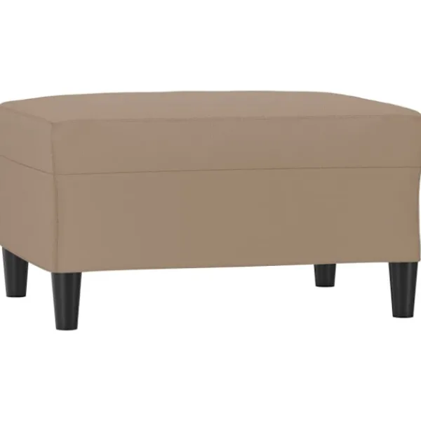 vidaXL Pallar>Fotpall cappuccino 70x55x41 cm konstläder