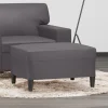 vidaXL Pallar>Fotpall grå 70x55x41 cm konstläder