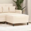 vidaXL Pallar>Fotpall gräddvit 70x55x41 cm sammet