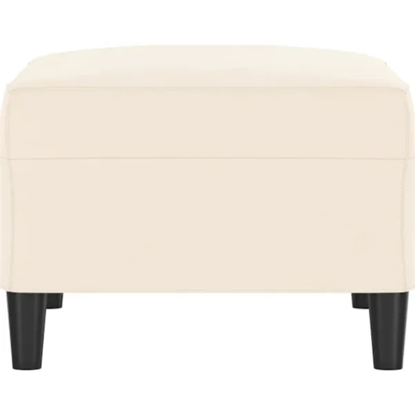 vidaXL Pallar>Fotpall gräddvit 70x55x41 cm sammet