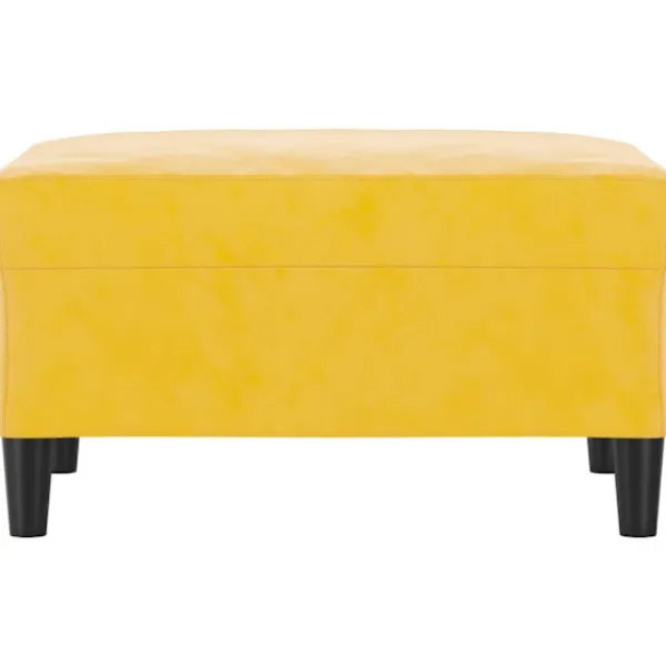 vidaXL Pallar>Fotpall Gul 70x55x41 cm sammet