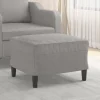 vidaXL Pallar>Fotpall Ljusgrå 60x50x41 cm tyg