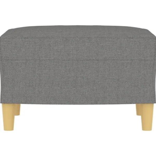 vidaXL Pallar>Fotpall mörkgrå 60x50x41 cm tyg