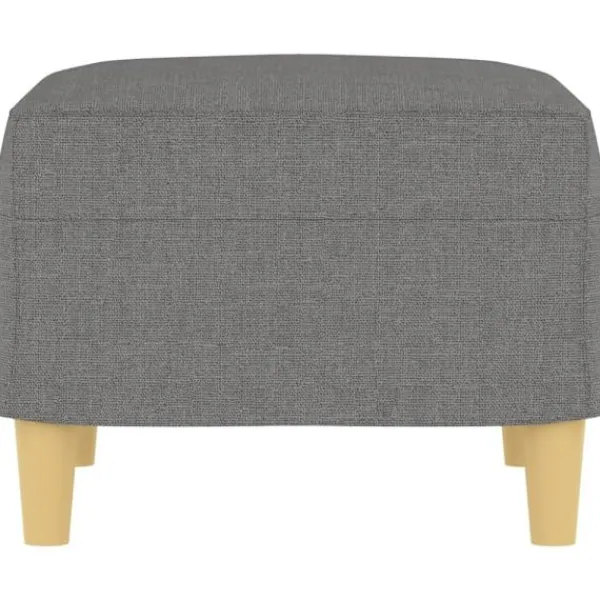 vidaXL Pallar>Fotpall mörkgrå 60x50x41 cm tyg