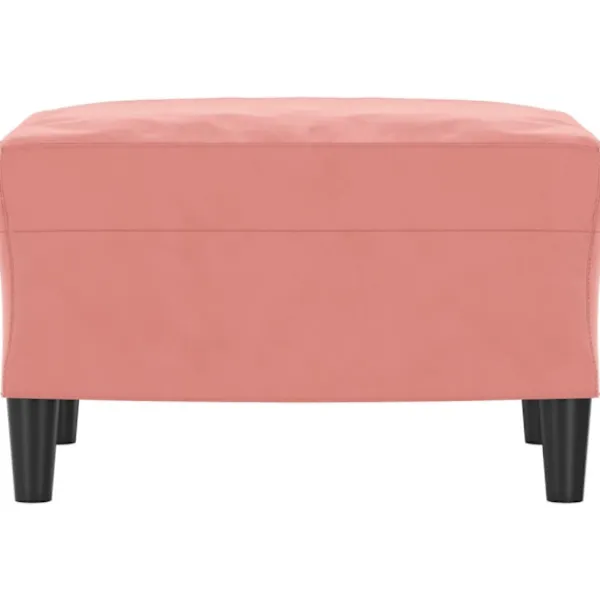 vidaXL Pallar>Fotpall rosa 60x50x41 cm sammet
