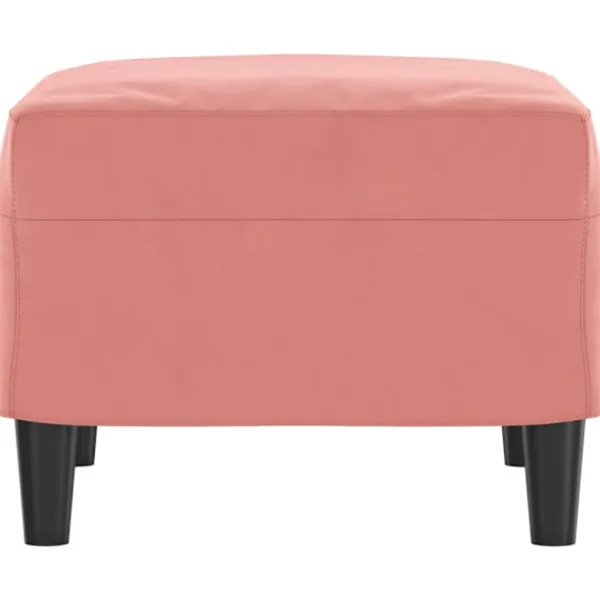 vidaXL Pallar>Fotpall rosa 60x50x41 cm sammet