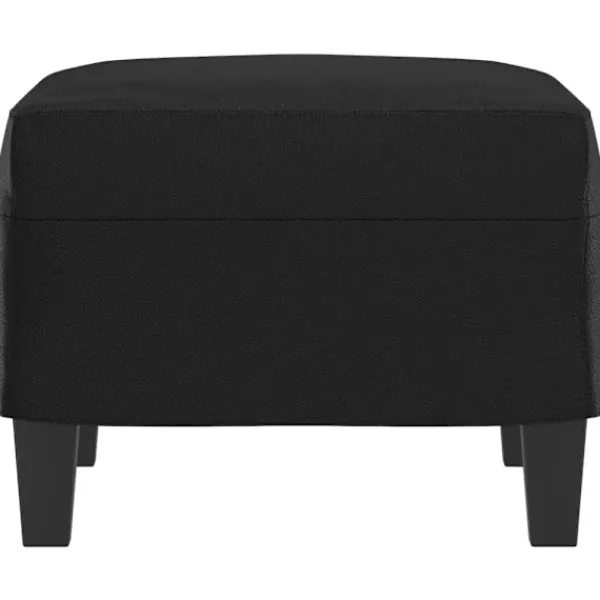 vidaXL Pallar>Fotpall svart 60x50x41 cm konstläder