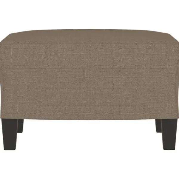 vidaXL Pallar>Fotpall Taupe 60x50x41 cm tyg