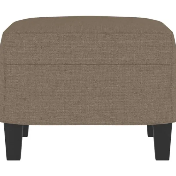 vidaXL Pallar>Fotpall Taupe 60x50x41 cm tyg