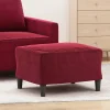 vidaXL Pallar>Fotpall vinröd 60x50x41 cm sammet