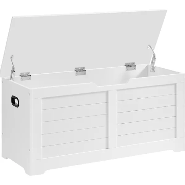 Vasagle Kistor & Koffertar>Förvaringsbänk / kista 100x40x46cm – Vit