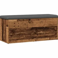 vidaXL Kistor & Koffertar>Förvaringsbänk gammalt trä 102x42x45 cm konstruerat trä