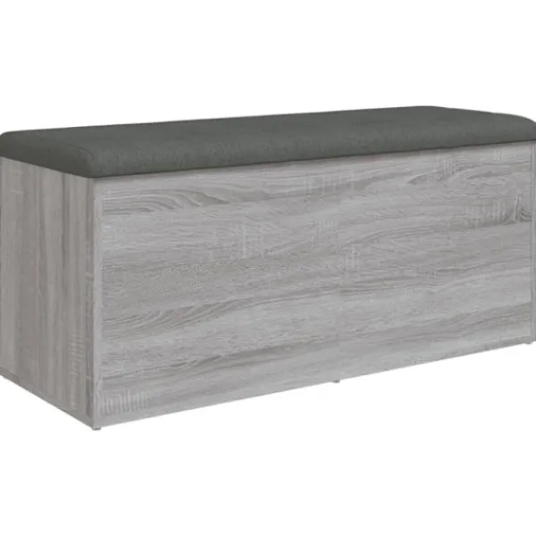 vidaXL Kistor & Koffertar>Förvaringsbänk grå sonoma 102x42x45 cm konstruerat trä