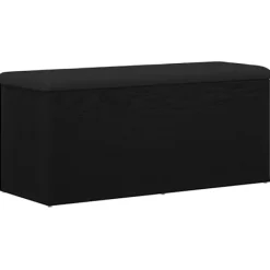 vidaXL Kistor & Koffertar>Förvaringsbänk Svart ek 102 x 42 x 45 cm Konstruerat trä