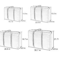 Kistor & Koffertar>Förvaringsboxar för Kvinnor Tillbehör Handväska Kuber Bärbara Flyttväskor M: 22.83x9.84x15.75" Navy Blue