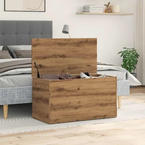 vidaXL Kistor & Koffertar>Förvaringskista artisan ek 84x42x46 cm konstruerat trä