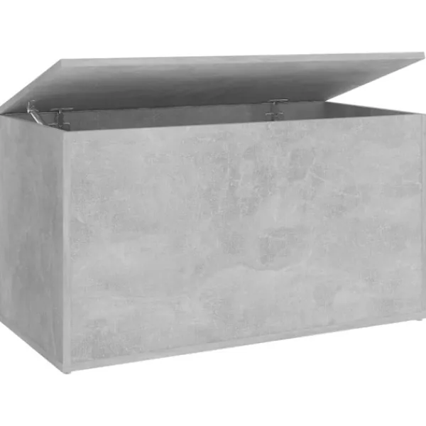 vidaXL Kistor & Koffertar>Förvaringskista betonggrå 84x42x46 cm konstruerat trä