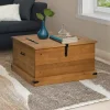 vidaXL Kistor & Koffertar>Förvaringskista HALDEN 91x91x47 cm massiv trä furu