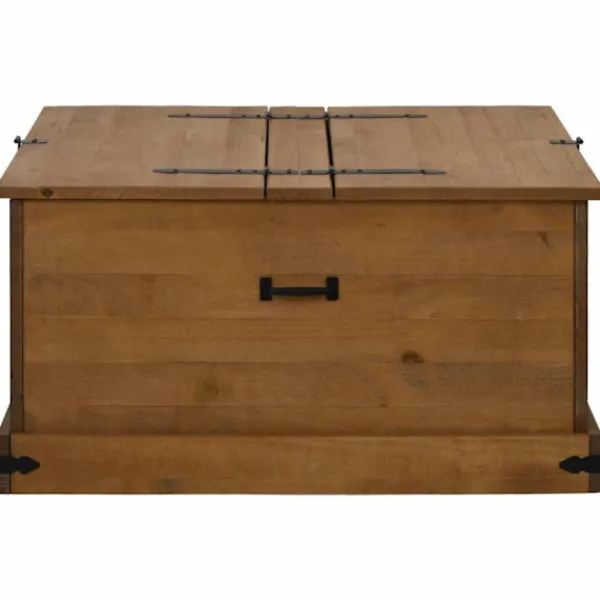vidaXL Kistor & Koffertar>Förvaringskista HALDEN 91x91x47 cm massiv trä furu