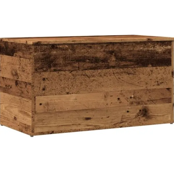 vidaXL Kistor & Koffertar>Förvaringskista åldrat trä 84x42x46 cm konstruerat trä