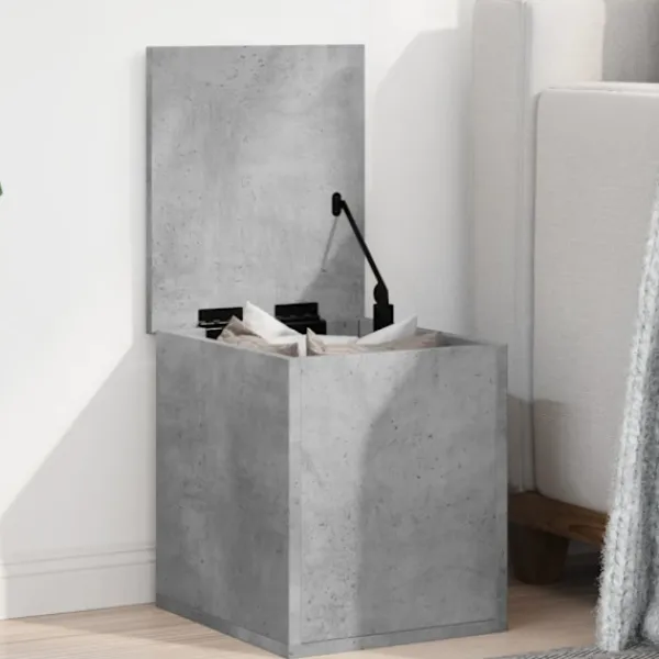 vidaXL Kistor & Koffertar>Förvaringslåda betonggrå 30x35x35 cm konstruerat trä