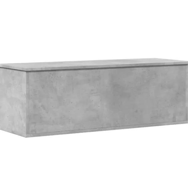 vidaXL Kistor & Koffertar>Förvaringslåda betonggrå 102x35x35 cm konstruerat trä