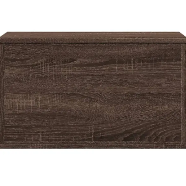 vidaXL Kistor & Koffertar>Förvaringslåda brun ek 60x35x35 cm konstruerat trä