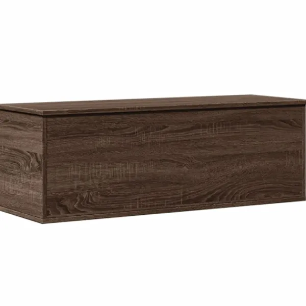 vidaXL Kistor & Koffertar>Förvaringslåda brun ek 102x35x35 cm konstruerat trä