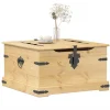 vidaXL Kistor & Koffertar>Förvaringslåda Corona 78x78x45 cm massiv furu