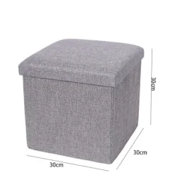 Pallar>Förvaringslåda Förvaringspall GRÅ 30*30*30 CM 30*30*30 cm