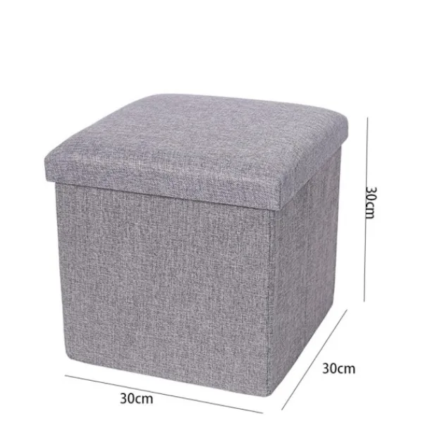 Pallar>Förvaringslåda Förvaringspall GRÅ 30*30*30 CM Grey 30*30*30 cm