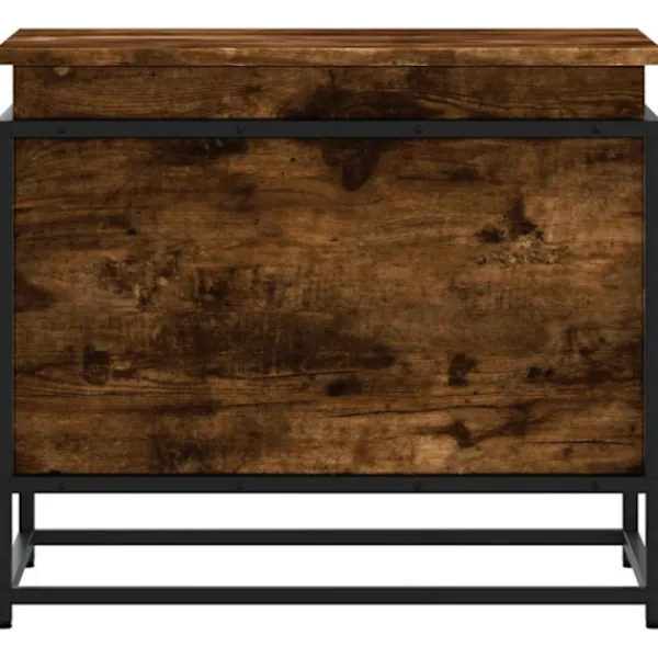 vidaXL Kistor & Koffertar>Förvaringslåda lock rökfärgad ek 60x40x51,5 cm konstruerat trä