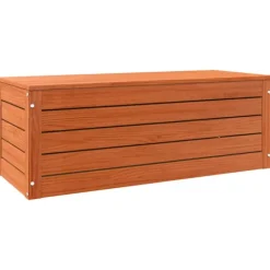 vidaXL Kistor & Koffertar>Förvaringslåda med dörr Vaxbrun 89 x 36,5 x 33 cm Massiv furu