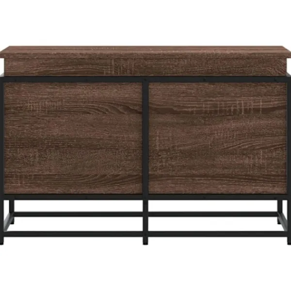 vidaXL Kistor & Koffertar>Förvaringslåda med lock brun ek 80x40x51,5 cm konstruerat trä