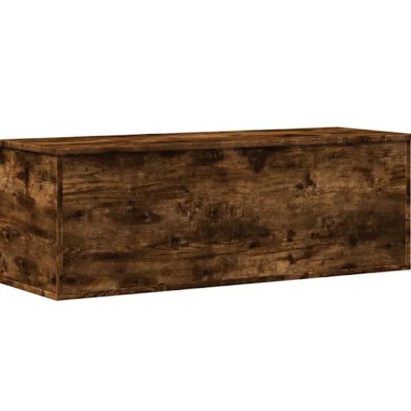 vidaXL Kistor & Koffertar>Förvaringslåda rökfärgad ek 102x35x35 cm konstruerat trä
