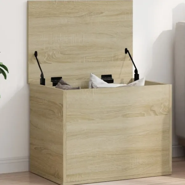 vidaXL Kistor & Koffertar>Förvaringslåda sonoma-ek 60x42x46 cm konstruerat trä