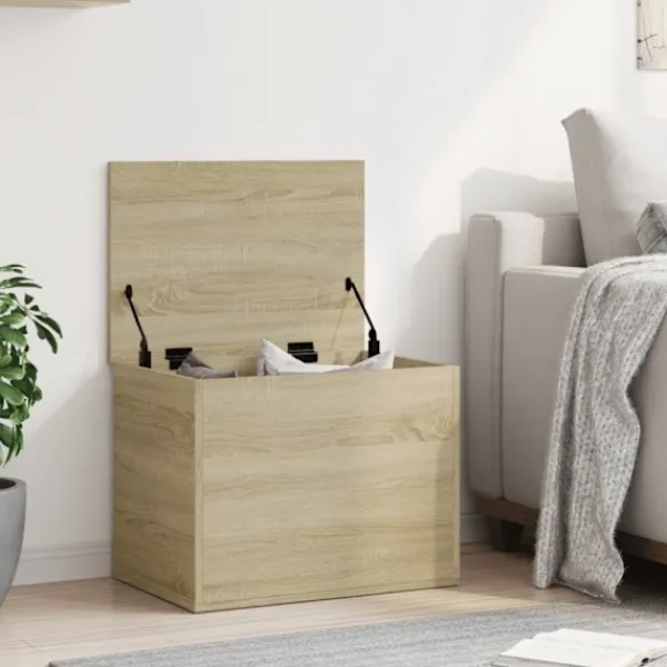 vidaXL Kistor & Koffertar>Förvaringslåda sonoma-ek 60x42x46 cm konstruerat trä