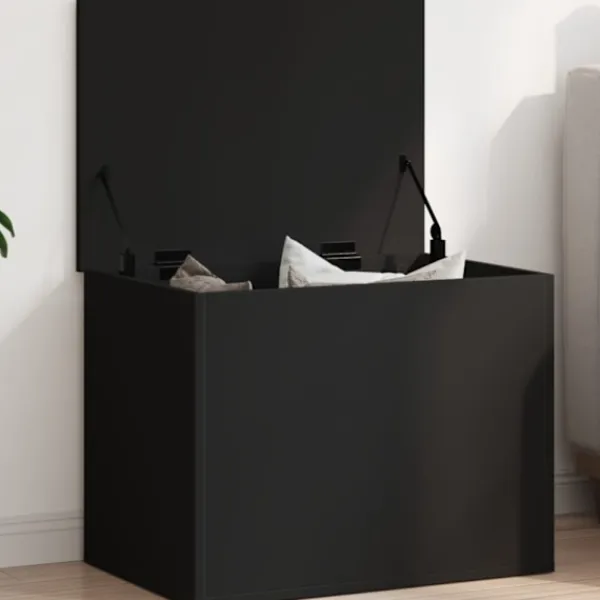 vidaXL Kistor & Koffertar>Förvaringslåda svart 60x42x46 cm konstruerat trä