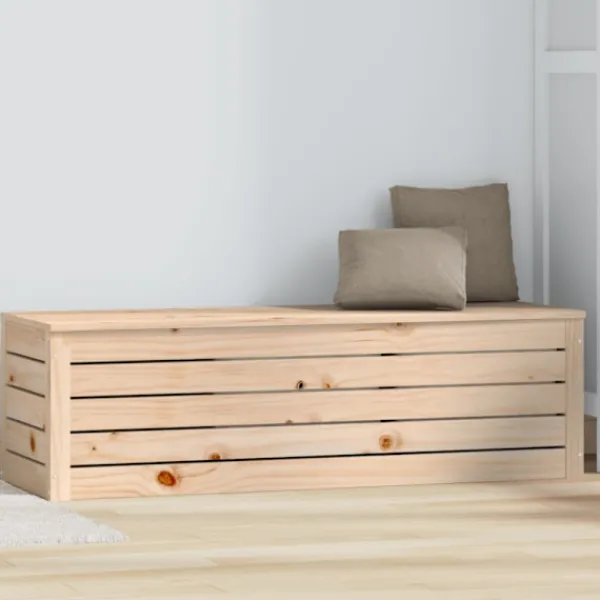 vidaXL Kistor & Koffertar>Förvaringslåda 109x36,5x33 cm massiv furu
