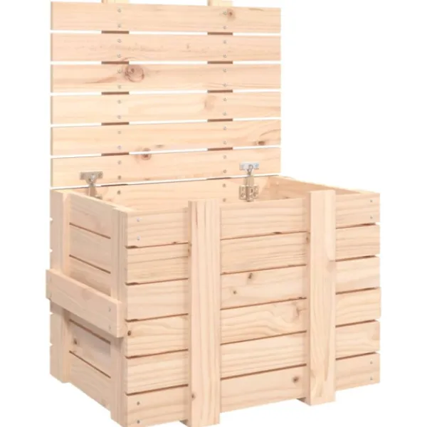vidaXL Kistor & Koffertar>Förvaringslåda 58x40,5x42 cm massiv furu