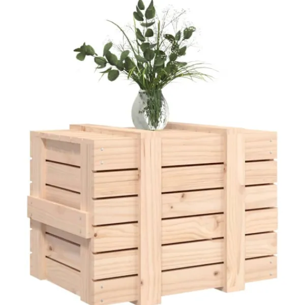 vidaXL Kistor & Koffertar>Förvaringslåda 58x40,5x42 cm massiv furu