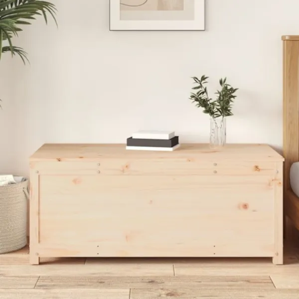 vidaXL Kistor & Koffertar>Förvaringslåda 110x50x45,5 cm massiv furu
