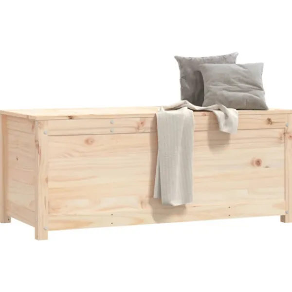 vidaXL Kistor & Koffertar>Förvaringslåda 110x50x45,5 cm massiv furu