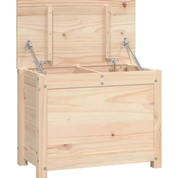vidaXL Kistor & Koffertar>Förvaringslåda 60x32x45,5 cm massiv furu